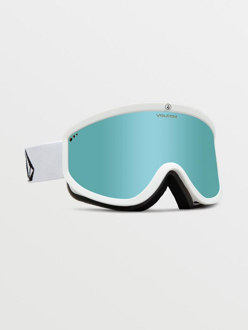 Footprints Matte White Stone Goggle (+ Bonus Lens Dark Grey) - ICE CHROME (VG0623503_ICCH) [F]