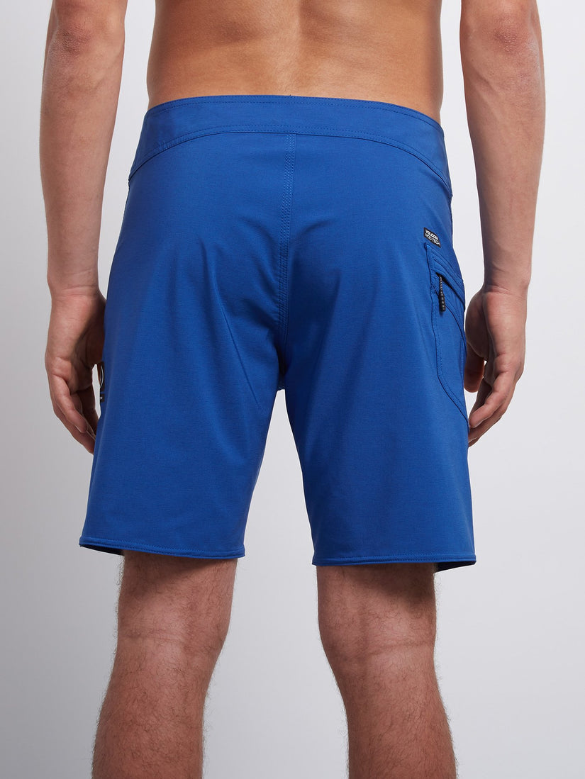 Lido Solid Mod 18 Boardshort - Camper Blue