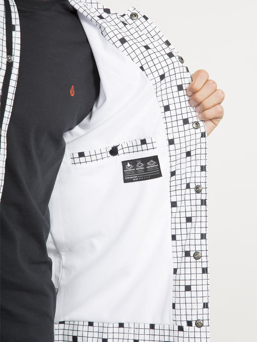 Brews Coach Jacket  - White Print