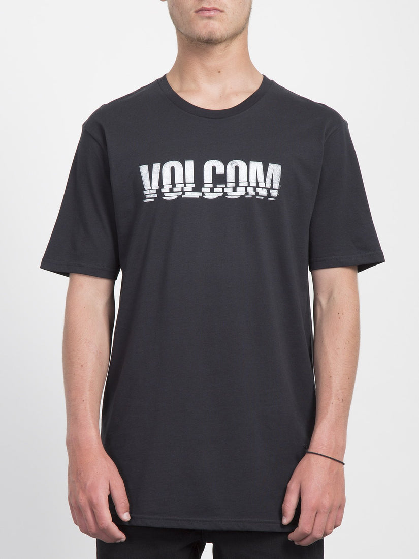 Chopped Edge T-shirt  - Black