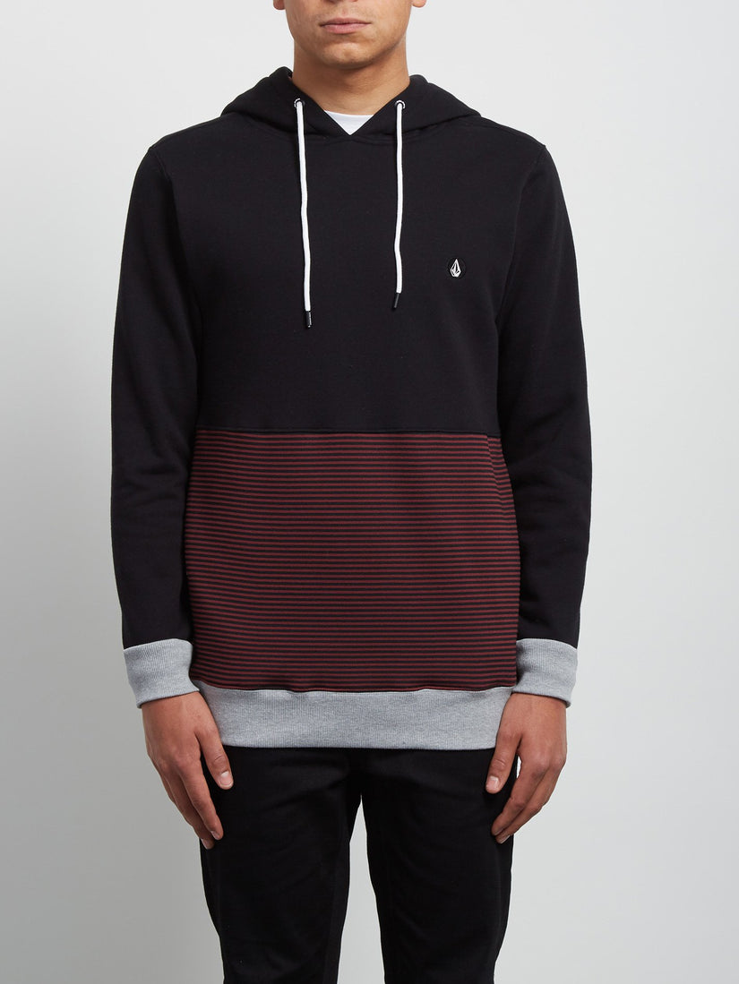 Threezy Hooded Pullover - Crimson