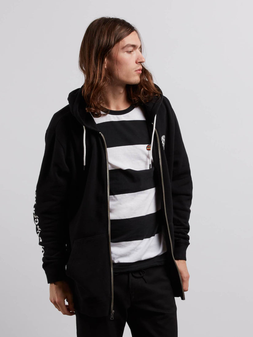 Burger X Volcom Zip Hoodie - Black