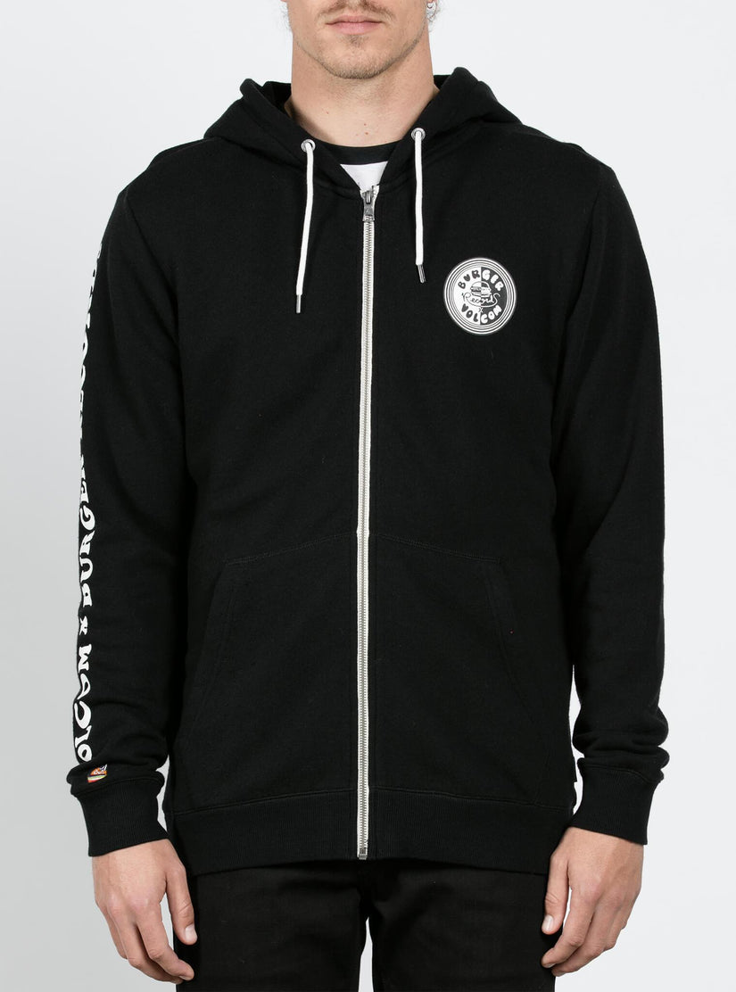 Burger X Volcom Zip Hoodie - Black