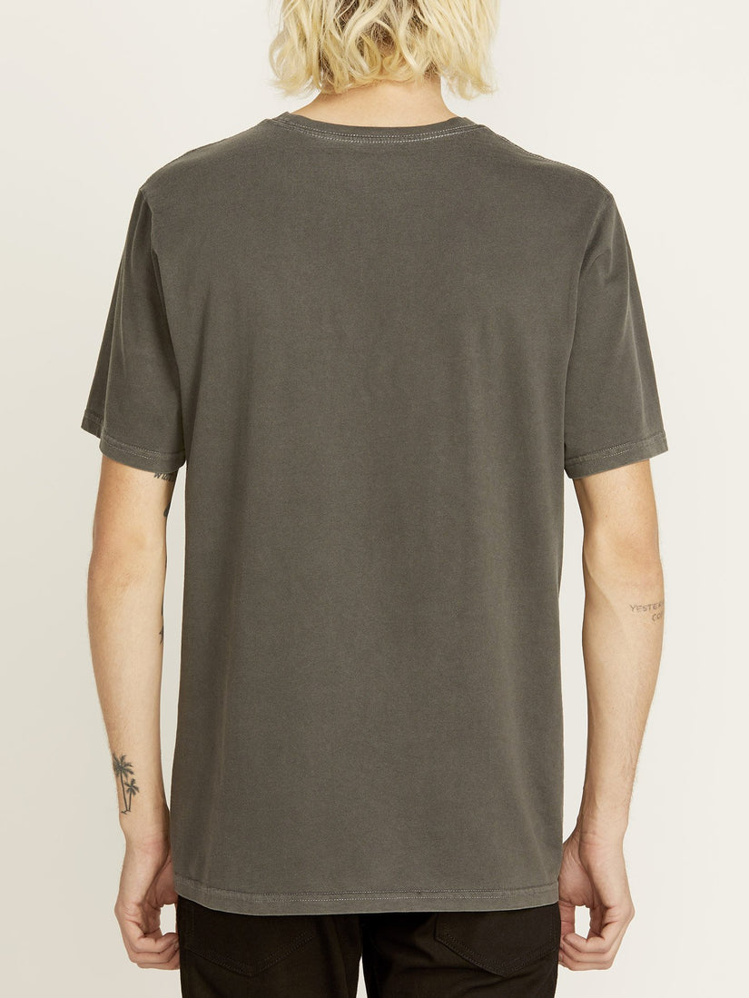Solid Stone Emb T-shirt - Black (A5211906_BLK) [B]