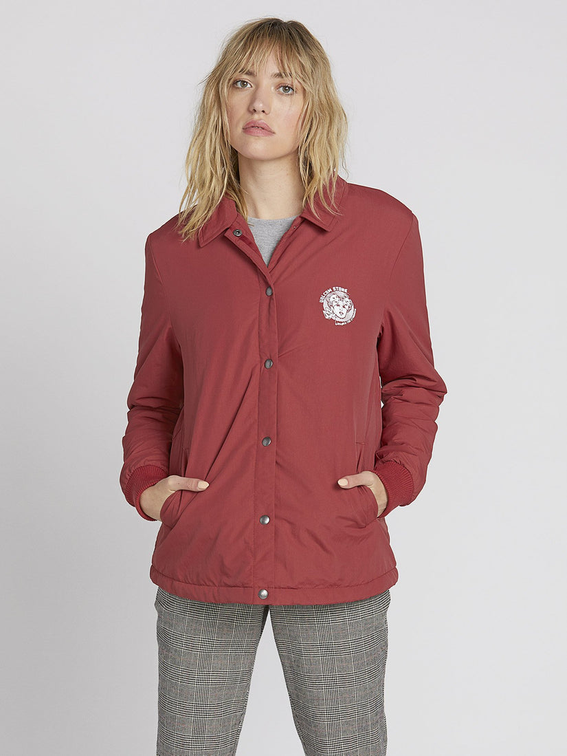 Coach Up Sherpa Jacket - Auburn (B1531964_AUB) [F]