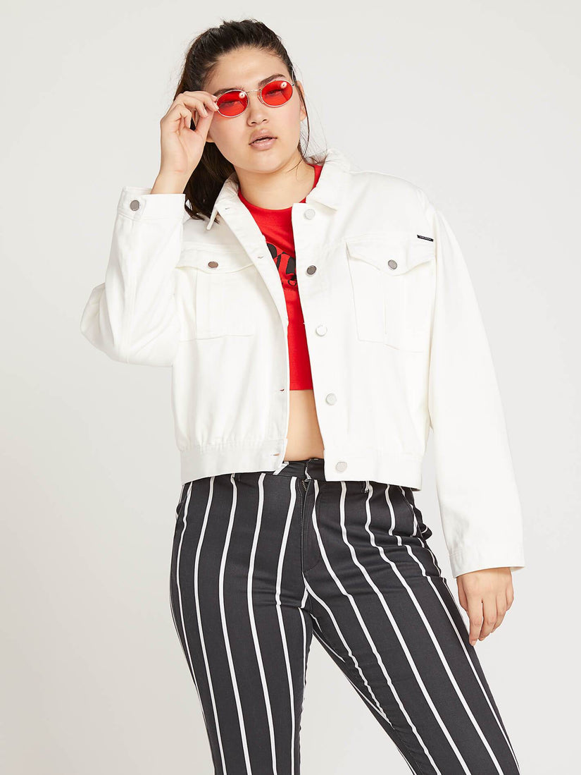 Fix It Denim Jacket  - White