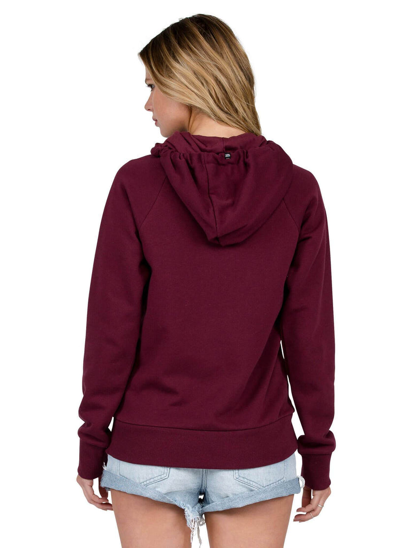 Commin Back Hoody - Merlot