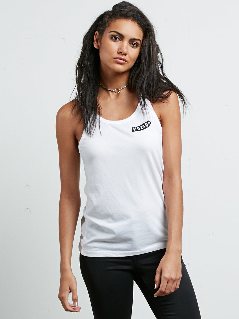 Above All Split Tank - White