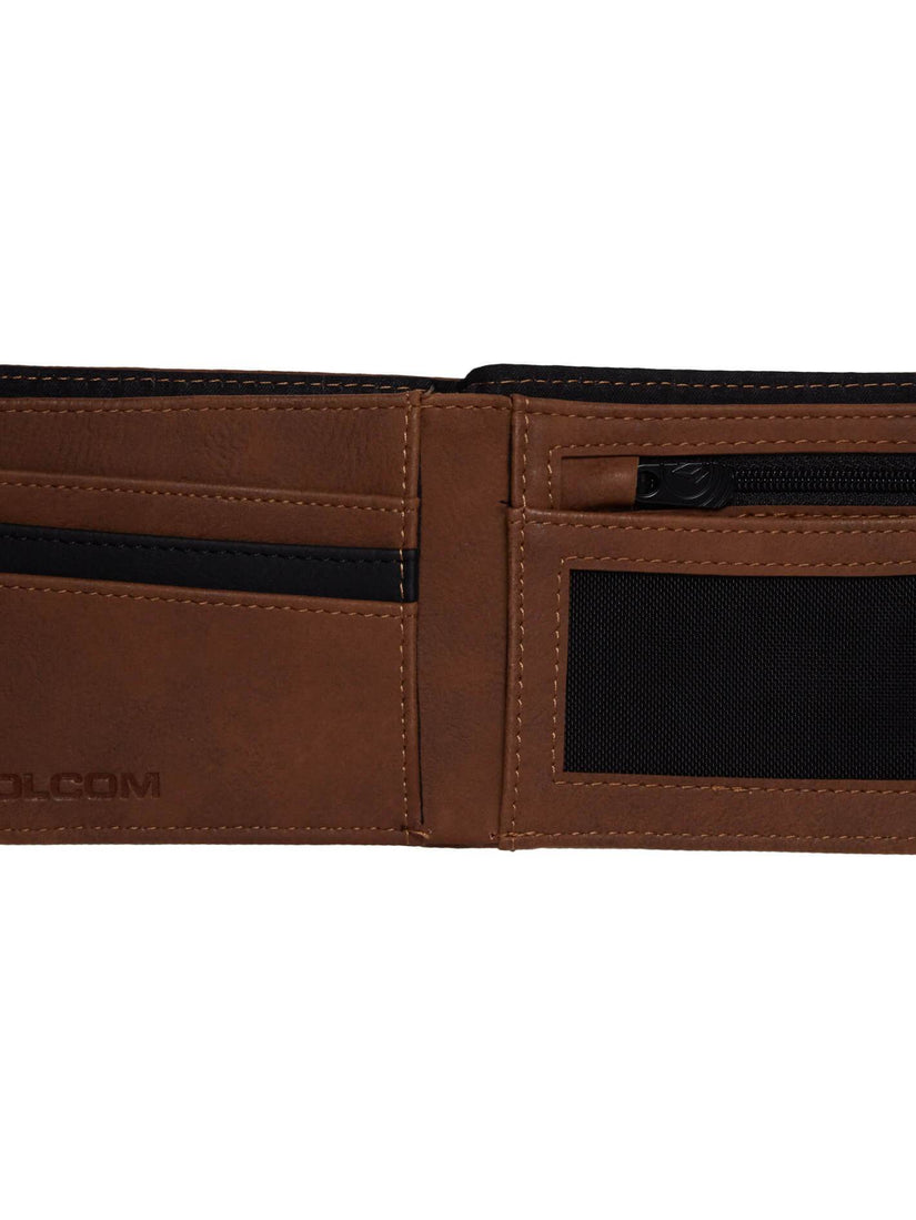 Slim Stone Pu Wallet - Brown