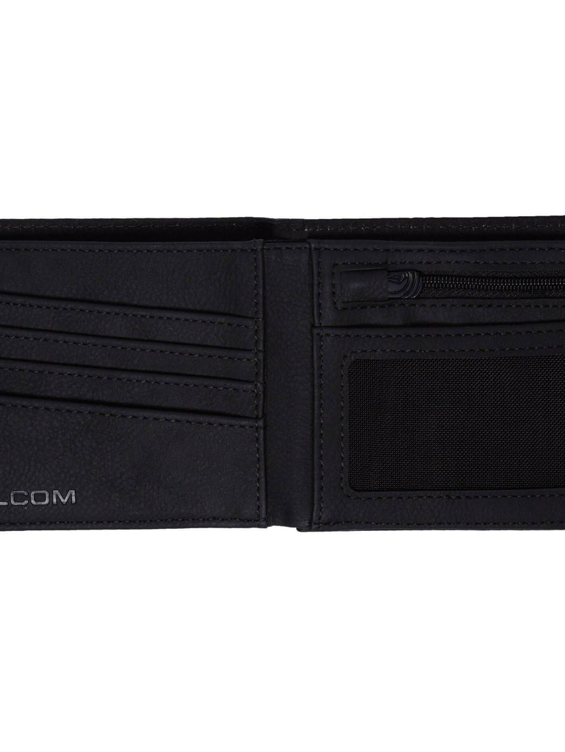 Slim Stone Pu L Wallet - Black