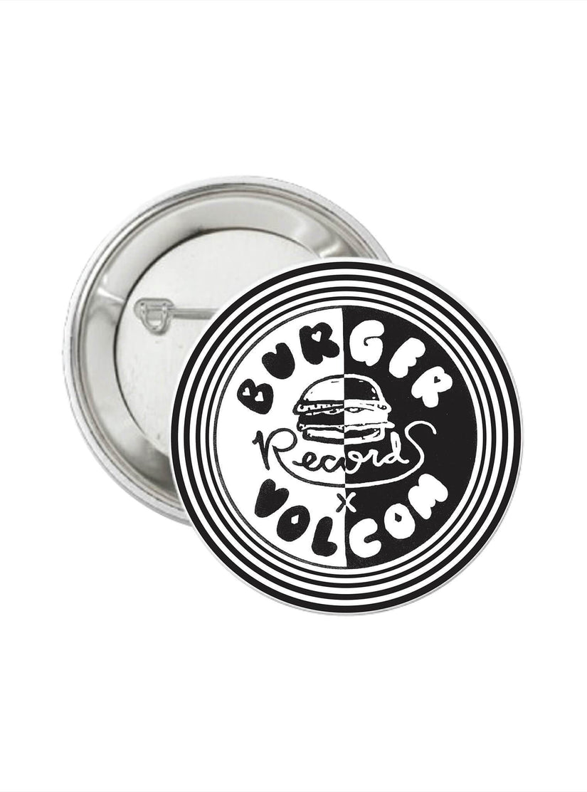 Burger X Volcom Pin - Black