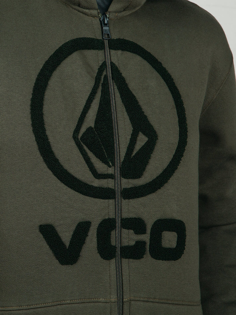 Stone Terry Fleece - Black Green